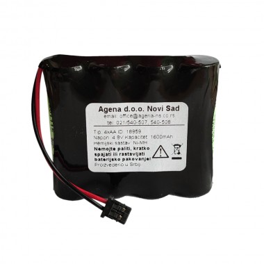 Agena Energy 4xAA/F 4.8V 1600mAh Ni-MH baterijsko pakovanje