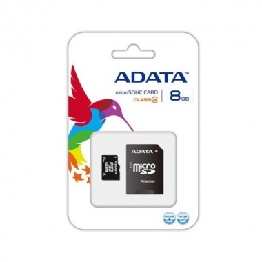 AData AUSDH8GCL4-RA1 Micro SD 8GB + SD adapter memorijska kartica 