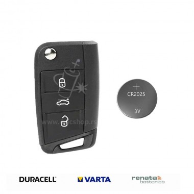 Baterija za auto ključ Volkswagen Golf 7 2012-2020