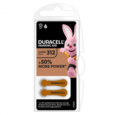 Duracell 312/PR41 1.45V baterija za slušni aparat