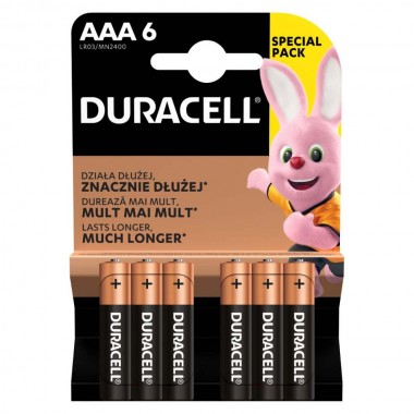 Duracell BASIC LR03 1/6 1.5V alkalna baterija