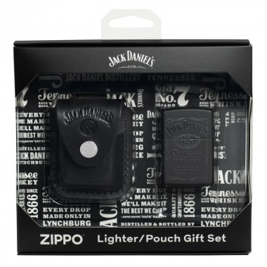Zippo 48460 Gift Set Jack Daniels upaljać + futrola