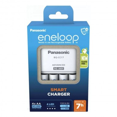 Panasonic eneloop BQ-CC17 + 4 AA 2000mah punjač baterija