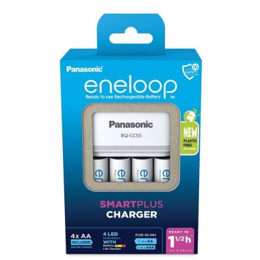 Panasonic eneloop K-KJ55MCD40E BQ-CC55E + 4 AA 2000mAh (1.5h) punjač baterija