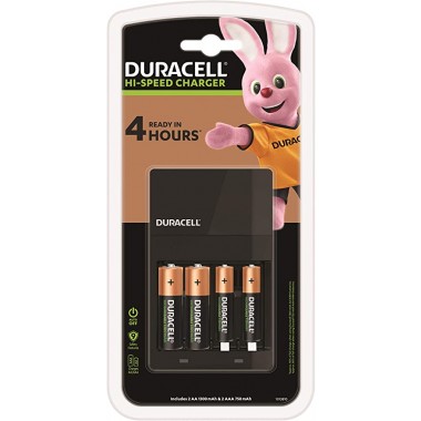 Duracell CEF14 punjač baterija sa 2 AA 1300mAh i 2 AAA 750mAh punjive baterije