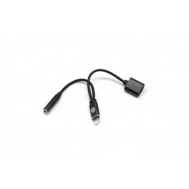 Vip Iphone 7 adapter za punjenje/audio bluetooth 3.5mm crni