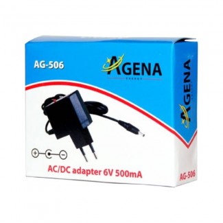 Agena Energy AG-506 6V 500mA AC/DC adapter