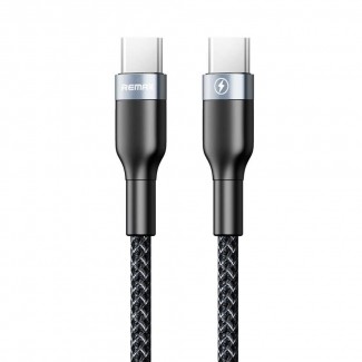 Remax RC-010 Type-C na Type-C USB Data Cable (2A) crni 1m