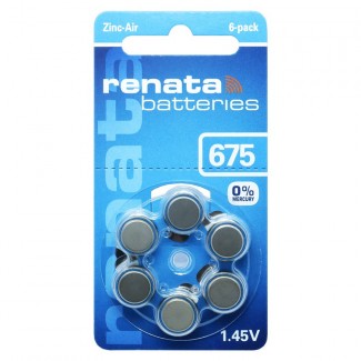 Renata ZA 675 1.4V baterija za slušni aparat