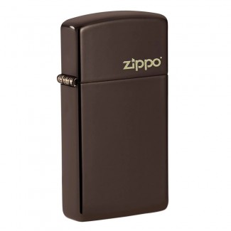 Zippo 49266ZL Slim Brown Zippo Logo upaljač