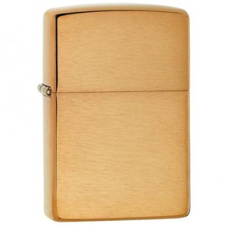 Zippo 204B Regular Brushed Brass Plain upaljač