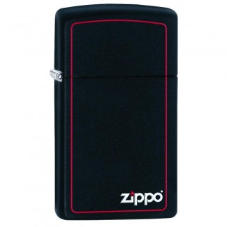 Zippo 1618ZB Slim Black Zippo Bor upaljač