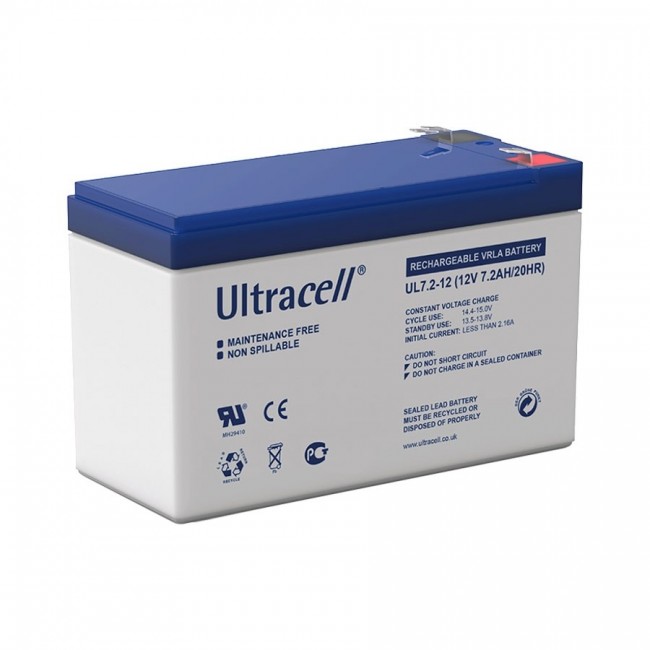 Ultracell UL7.2-12 F1 12V 7.2Ah SLA stacionarni akumulator