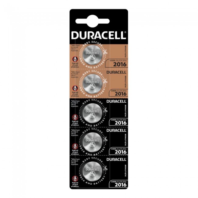 Duracell CR2016 1/5 3V litijumska baterija