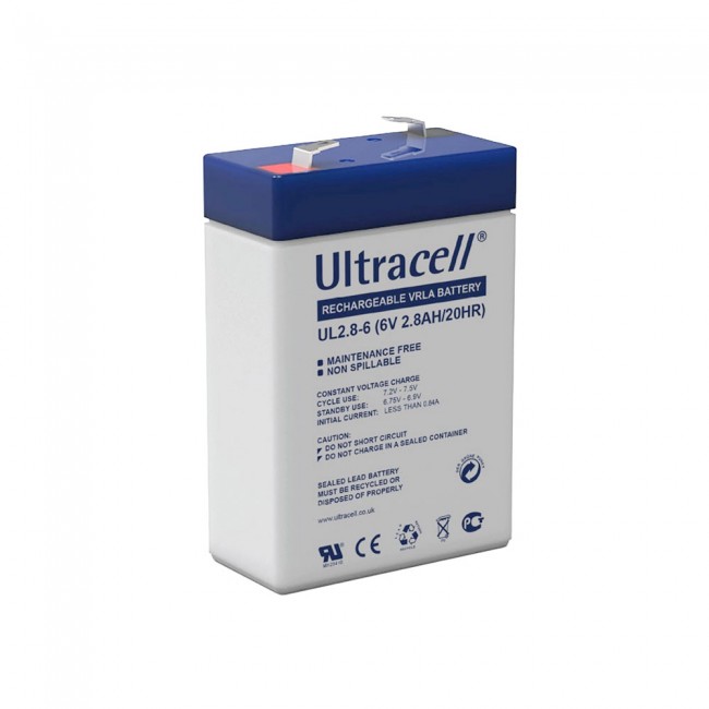 Ultracell UL2.8-6T 6V 2.8Ah SLA stacionarni akumulator