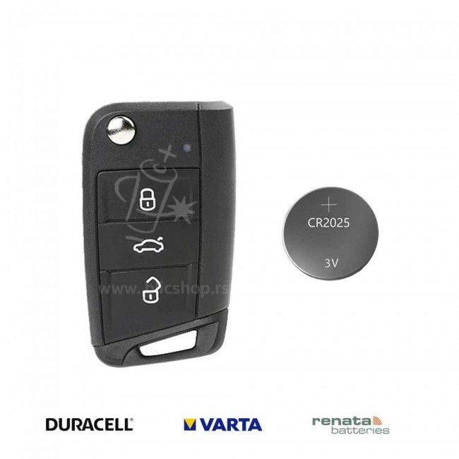 Baterija za auto ključ Škoda Karoq 2017-2020