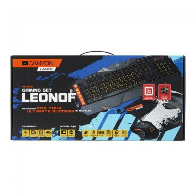 Canyon CND-SGS01-US 3in1 Gaming set tastatura+miš+podloga