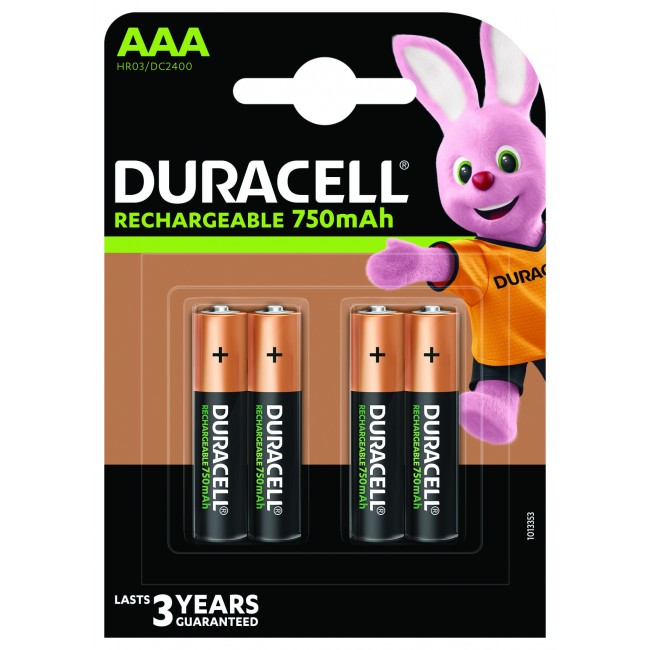 Duracell AAA 1/4 1.2V 750mAh Ni-MH Stay Charged punjiva baterija