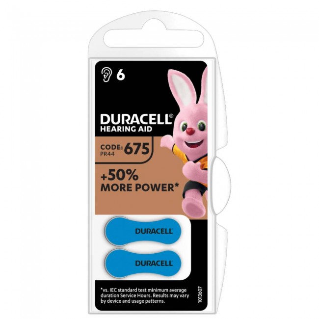 Duracell 675/PR44 1.45V baterija za slušni aparat