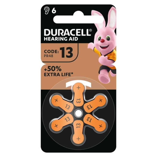 Duracell 13/PR48 1.45V baterija za slušni aparat