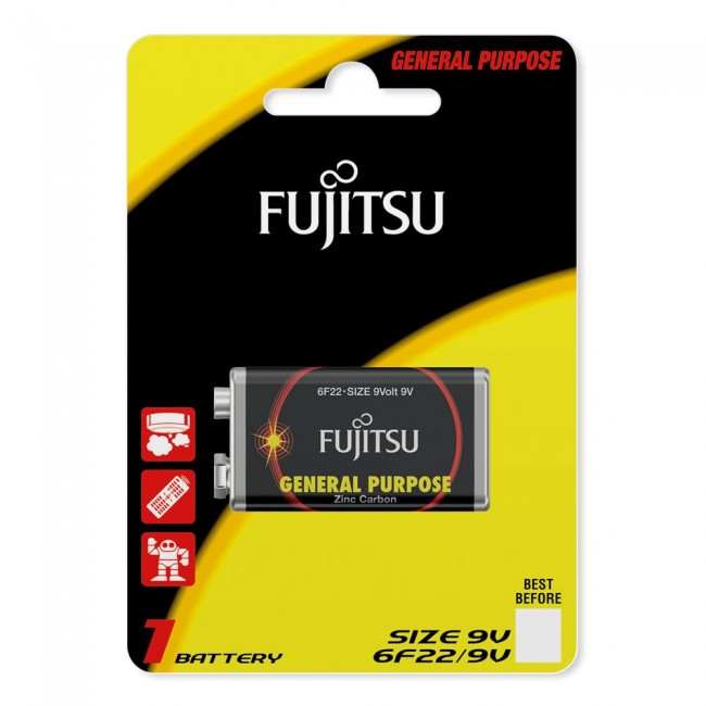 Fujitsu 6F22(1B) FJ 9V cink karbon baterija