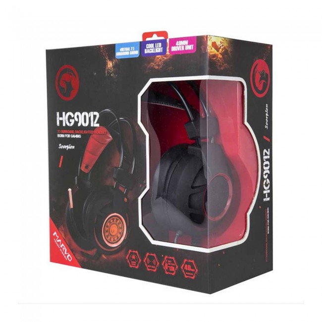 Marvo HG9012 7.1 USB Gaming Crno/crvene slušalice sa mikrofonom