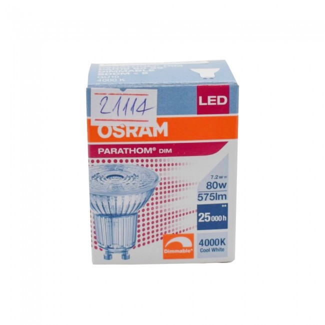 Osram PARATHOM GLASS ADV 168036 GU10 7,2W/840 230V LED sijalica