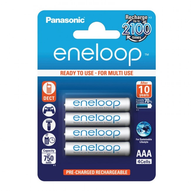 Panasonic eneloop AAA 1/4 1.2V 750mAh NiMH punjiva baterija