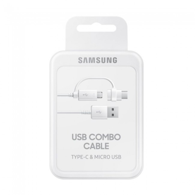 Samsung EP-DG930-DWE Micro Usb kabl sa Tip C adapterom beli