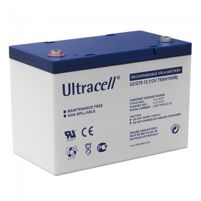 Ultracell UCG75-12 12V 75Ah SLA stacionarni akumulator