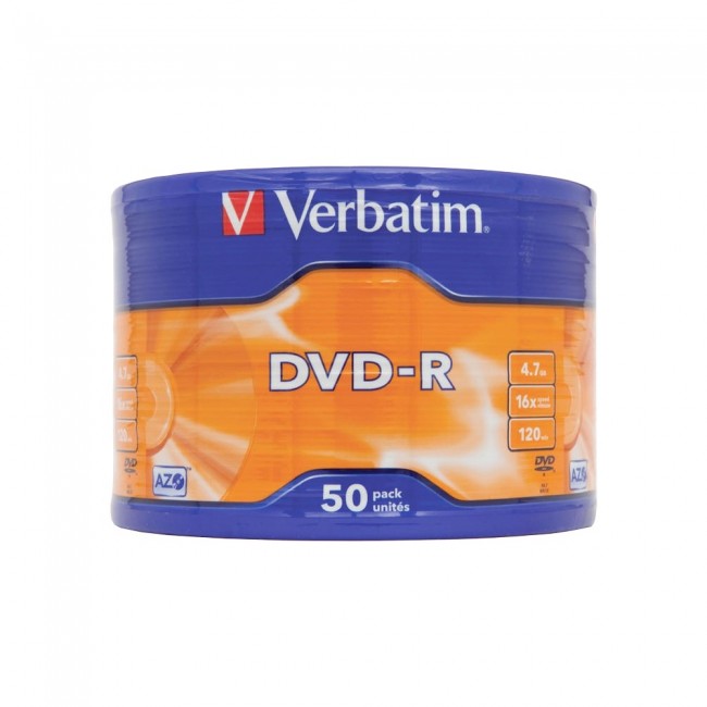 Verbatim DVD-R 16x 4.7GB 1/50 celofan