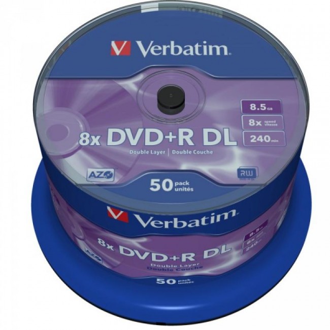 Verbatim DVD+R 8.5Gb 8x Double Layer Printable 1/50